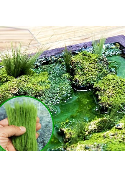 Kahverengi Sarı Stil 10 cm Saman Modeli Çim Tozu Kum Ho Ölçekli Tren Kum Masa Sahne Çekim Minyatür Diy El Yapımı Peyzaj Malzemeleri (Yurt Dışından)