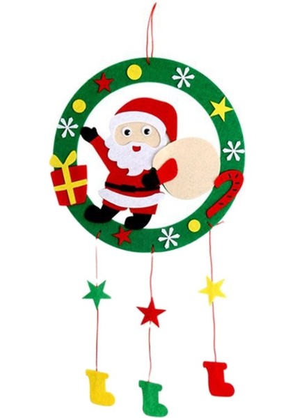 Noel Geyiği Stili Eğitici Oyuncaklar Dokunmamış Çelenk Asmak Dekorasyon Anaokulu Dıy El Yapımı Malzemeler Paketi Çocuk Noel Hediyeleri (Yurt Dışından) modelleri