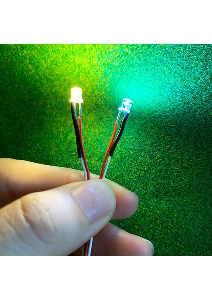 3 Adet Sıcak Beyaz Stil Önceden Kablolanmış 3V Smd LED Sıcak Beyaz, 50CM Teller Önceden Lehimlenmiştir, Model Arabalartrenlerdemiryoludemiryoluyıldız Gemisi Aydınlatması ve Elektronik (Yurt Dışından)