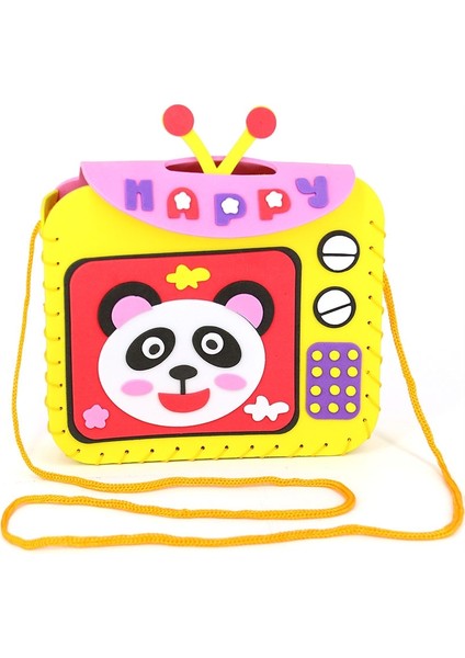 B-4 Stili 3D Dıy Manuel Messenger Çanta El Sanatları Oyuncaklar Çocuklar El Yapımı Eva Çantaları Malzemeler Yapın Çocuklar Uygulamalı Yetenek Öğrenme Eğitim Oyuncaklar (Yurt Dışından)