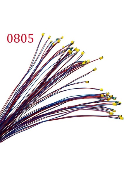 5 Adet 0805SICAK Beyaz Stil 3V Kablolu #md Led'ler,7 Renk MEVCUTTUR,30CM Bağlantı Kabloları,hobi Model Kitidemiryolurailwaystarshipgundam Aydınlatma (Yurt Dışından)