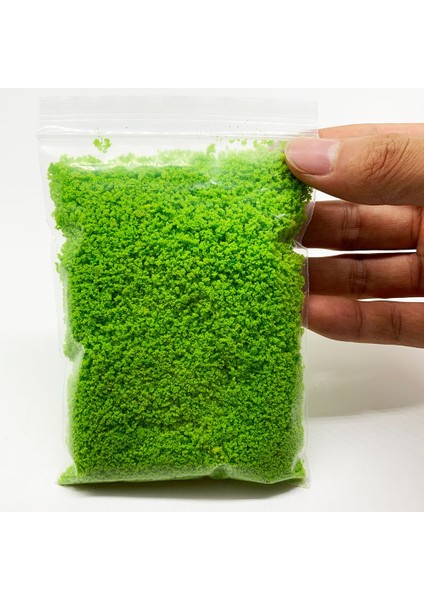 100G Sarı Yeşil Stil Odel Ağaç Tozu Minyatür Mimari Ağaç Tozu Ölçekli Diorama Bahçe Yapımı Için Malzeme Zemin Sünger Malzemesi (Yurt Dışından)