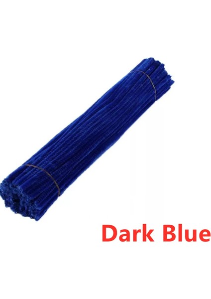 Lacivert2 100 Adet Tarzı Çocuklar Yaratıcı Renkli Diy Peluş Şönil Çubukları Şönil Kök Boru Temizleyici Kaynaklanıyor Çocuklar Için Eğitici Oyuncaklar El Sanatları (Yurt Dışından)