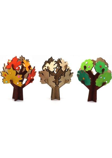 Stil 1 Stil El Yapımı 3D Dıy Ağaç Yaprağı Sanat Kağıt Çıkartmalar Childlen Erken Öğrenme Eğitim Zanaat Oyuncaklar Çocuklar Için Ev Dekorasyon (Yurt Dışından)