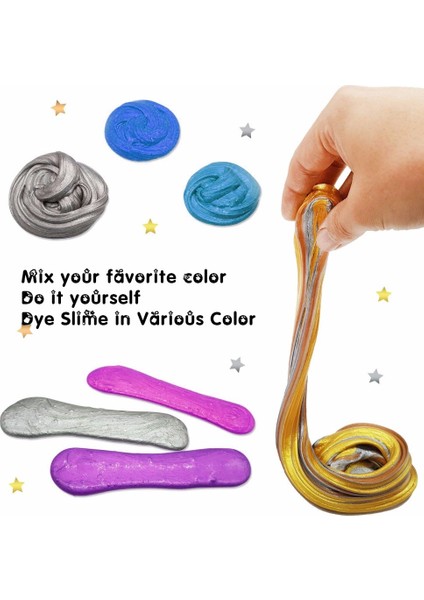 QC406 Stili Mika Tozu Sabun Boya El Sıkma Oyuncaklar Bebek Çocuklar Için Epoksi Reçine Boya Göz Farı ve Dudaklar Makyaj Boyası 10 G Stres Giderici Oyuncak Hediye (Yurt Dışından)
