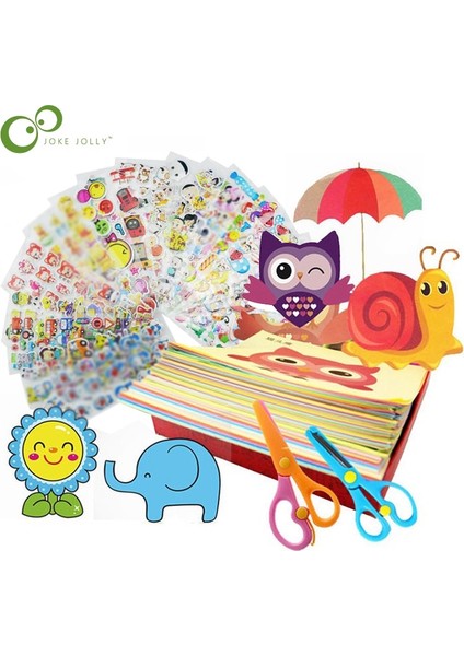 48COLOR 5sticker 1s Stili Çocuklar Karikatür Renkli Kağıt Katlama ve Kesme Oyuncaklar Çocuk Kingergarden Art Craft Dıy Eğitici Oyuncak Gyh (Yurt Dışından) indirimleri