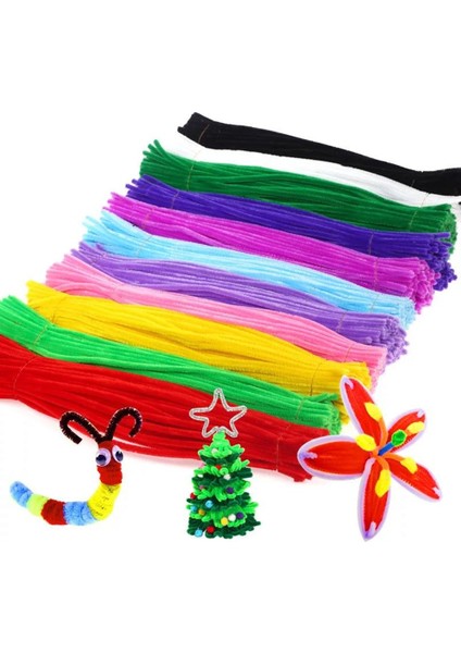 Lacivert2 100 Adet Tarzı Çocuklar Yaratıcı Renkli Diy Peluş Şönil Çubukları Şönil Kök Boru Temizleyici Kaynaklanıyor Çocuklar Için Eğitici Oyuncaklar El Sanatları (Yurt Dışından) indirimleri