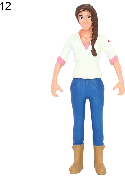 No.12 Tarzı Işçi Çiftçi Aksiyon Figürü Pvc Insanlar Modeli Simülasyon Heykelcik Kalıp Dekor Manzara Dıy Aksesuarları Oyuncaklar Çocuklar Için Çocuklar Hediye (Yurt Dışından)