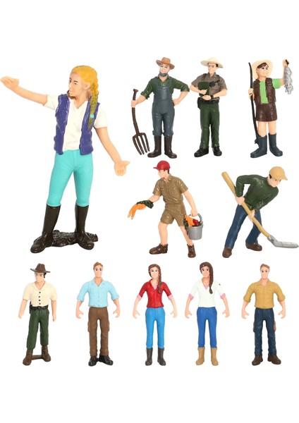 No.12 Tarzı Işçi Çiftçi Aksiyon Figürü Pvc Insanlar Modeli Simülasyon Heykelcik Kalıp Dekor Manzara Dıy Aksesuarları Oyuncaklar Çocuklar Için Çocuklar Hediye (Yurt Dışından)
