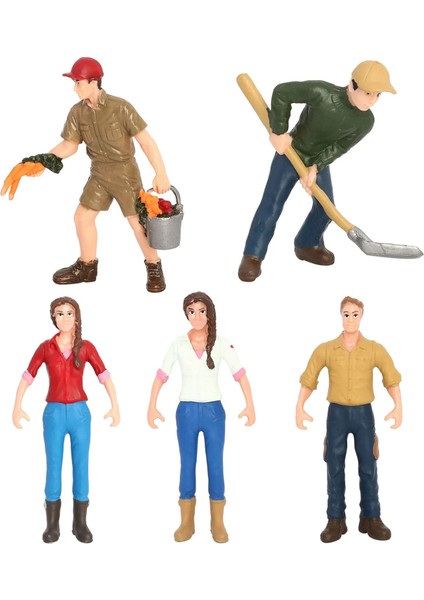 No.12 Tarzı Işçi Çiftçi Aksiyon Figürü Pvc Insanlar Modeli Simülasyon Heykelcik Kalıp Dekor Manzara Dıy Aksesuarları Oyuncaklar Çocuklar Için Çocuklar Hediye (Yurt Dışından)