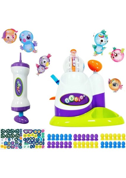 85 Adet Küçük Canavar Tarzı Oonies Dolum Paketi Çocuk Dıy El Yapımı Yaratıcı Yapışkan Top Onoies Kabarcık Şişirme Oyuncak Masa Gametoy Balon Oyun Seti (Yurt Dışından)