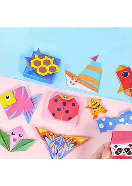 Hayvan Stili 54 Sayfa Montessori Oyuncaklar Dıy Çocuklar Zanaat Oyuncak 3D Karikatür Hayvan Origami El Sanatları Kağıt Sanat Öğrenme Çocuklar Için Eğitici Oyuncaklar (Yurt Dışından) fiyatları