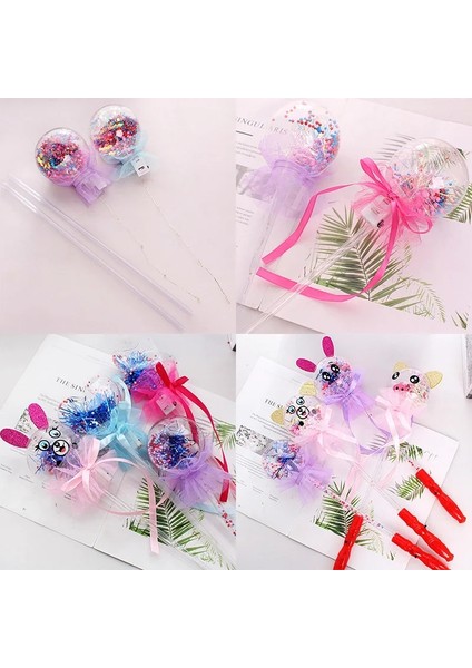No.3 Tarzı Sihirli Hediye Glow Stick LED Peri Yanıp Sönen Değnekler Aydınlık Oyuncaklar Prenses Sihirli Hediye Çocuk Oyuncak Oyna (Yurt Dışından)
