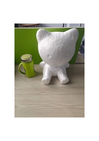 HIGH25CM Jingle Kedi Stili Polistiren Strafor Köpük Hayvan Modeli Şekli Beyaz Toplar El Sanatları Çocuklar Için Dıy El Yapımı Malzemeler Birçok Stil Boyutu (Yurt Dışından)