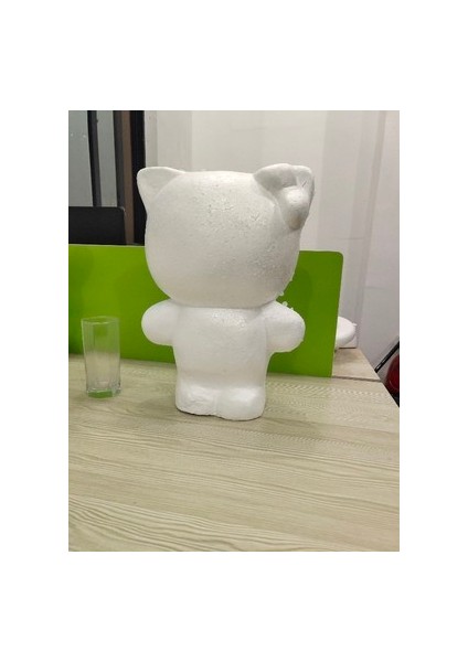 HIGH25CM Jingle Kedi Stili Polistiren Strafor Köpük Hayvan Modeli Şekli Beyaz Toplar El Sanatları Çocuklar Için Dıy El Yapımı Malzemeler Birçok Stil Boyutu (Yurt Dışından)