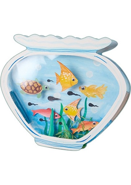 No.2 Tarzı Dıy Çizim Balık Böcek Şişe Boyama Craft Kit, Çocuklar Için Erken Eğitim Su Dünyası Oyuncak El Yapımı Renkli Çalışma (Yurt Dışından)