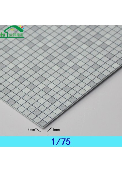1 75 2 Adet Tarzı *29CMSAYFA Mimari Yapı Tren Ölçekli Model Pano Malzemeleri Minyatür Abs Kare Kafes Tuğla Modelleri Plaka (Yurt Dışından)