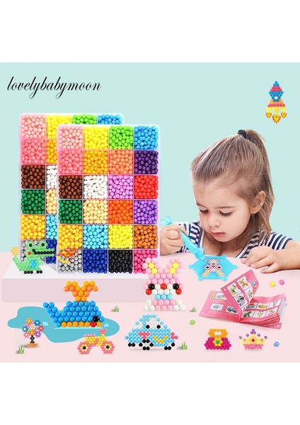 24-2400 Tarzı Sihirli Su Yapışkan Boncuk Oyuncaklar Dıy Aquabeads El Yapımı Boncuk Oyuncak Eğitici Bulmaca Çocuk Kız Erkek Için Hama Aqua Boncuk (Yurt Dışından) modelleri