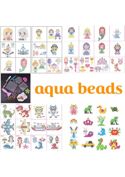 Altı Taraflı 8 Adet Tarzı Çocuk 3D 5mm Dıy Su Sihirli Boncuk Bulmaca Boncukları Aqua Su Boncukları Dolum Paketi Şablonları Kalem Aksesuarları Tepsi Klipsli Oyuncaklar (Yurt Dışından)
