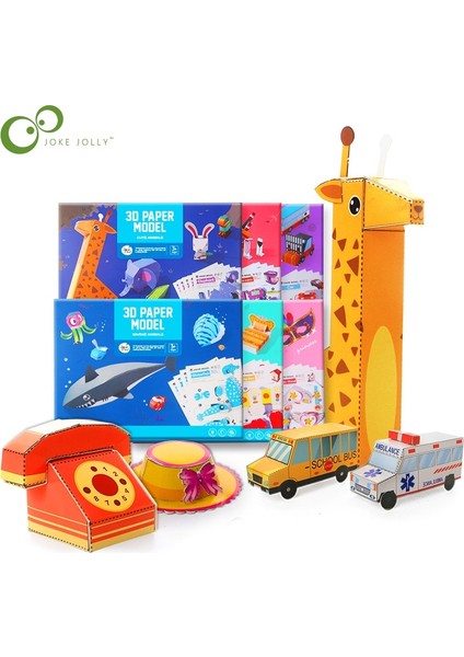 Motorlu Taşıtlar Tarzı Çocuk El Yapımı 3D Origami Kağıt Kesim Kitap Oğlan Kız Kalıp Yaratıcı Dıy Sanat Öğrenme Eğitici Montessori El Sanatları Oyuncak Ddj (Yurt Dışından) fırsatları