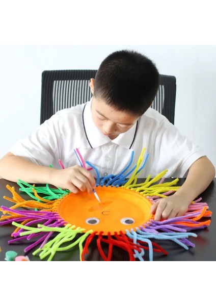 100 Adet Radom Renk Stili Et Eğitici Oyuncaklar Montessori Materyalleri Şönil Çocuk Çubukları Bulmaca Zanaat Renkli Boru Büküm Çubuk El Yapımı Dıy Oyuncaklar (Yurt Dışından) fırsatları