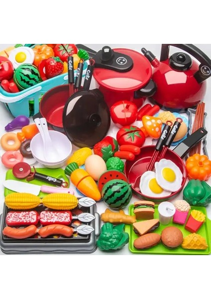 17 Parçalı Set Stili Utting Play Gıda Oyuncak Çocuklar Için Mutfak Pretend Meyve ve Sebze Aksesuarları Yürümeye Başlayan Çocuklar Için Eğitici Oyuncak Hediye (Yurt Dışından)