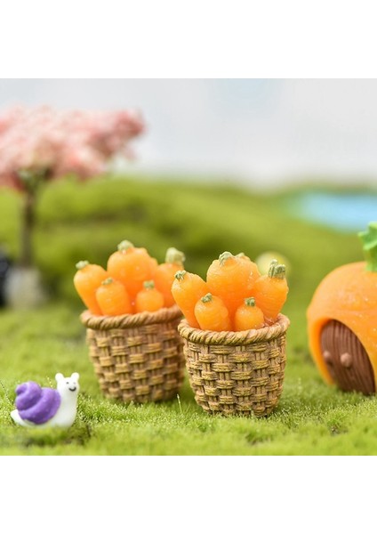 H06 Stili Mini Sevimli Reçine Tavşan Süsleme Aile Mikro Peyzaj Süsleme Tavşan Havuç Minyatür Heykeli Bahçe Bonsai Dekorasyon Oyuncak (Yurt Dışından)