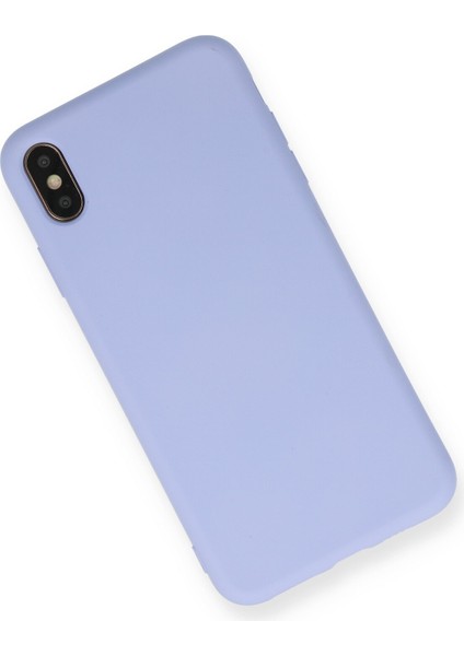 Iphone x Kılıf Nano Içi Kadife Silikon - Lila 300099
