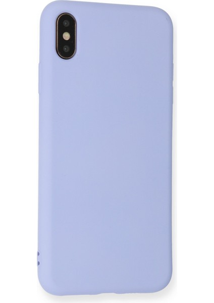 Iphone x Kılıf Nano Içi Kadife Silikon - Lila 300099
