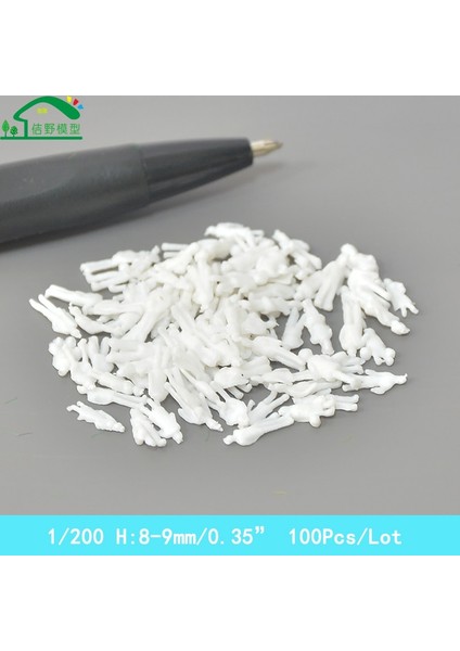 1-200 100 Adet Tarzı Pcslot Plastik Minyatür Figürler Mimari Ölçekli Model Malzeme Ho Ölçekli Tren Modeli Manzara Düzeni (Yurt Dışından)