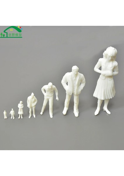 1-200 100 Adet Tarzı Pcslot Plastik Minyatür Figürler Mimari Ölçekli Model Malzeme Ho Ölçekli Tren Modeli Manzara Düzeni (Yurt Dışından)