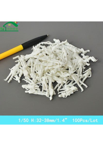 1-200 100 Adet Tarzı Pcslot Plastik Minyatür Figürler Mimari Ölçekli Model Malzeme Ho Ölçekli Tren Modeli Manzara Düzeni (Yurt Dışından)