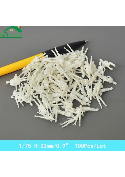 1-200 100 Adet Tarzı Pcslot Plastik Minyatür Figürler Mimari Ölçekli Model Malzeme Ho Ölçekli Tren Modeli Manzara Düzeni (Yurt Dışından)