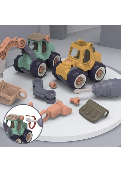 C Stili Yaratıcı Minuature Kamyon Yükleme Boşaltma Plastik Dıy Kamyon Oyuncak Montaj Mühendisliği Araba Seti Çocuk Eğitici Oyuncak Çocuk Hediyeler Için (Yurt Dışından)