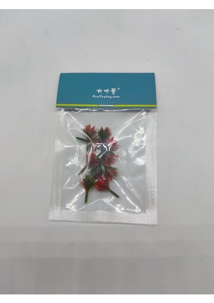 Kırmızı GREEN10PCS Tarzı Model Ağaç Çalılar, Ho Ölçekli Çiçek Çim Orman Yeşillik Bitkiler Bina Park Bahçe Minyatür Peyzaj Düzeni 1::100 (Yurt Dışından)