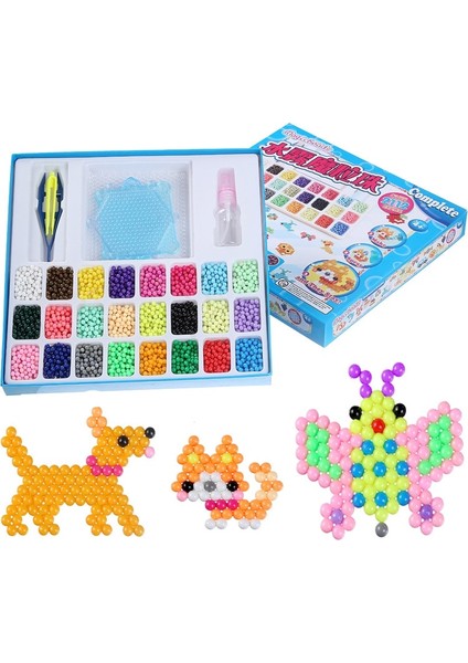12 Renkli Hediye Kutusu Stili Sihirli Su Yapışkan Boncuk Oyuncaklar Dıy Aquabeads El Yapımı Boncuk Oyuncak Eğitici Bulmaca Çocuk Kız Erkek Için Hama Aqua Boncuk (Yurt Dışından)