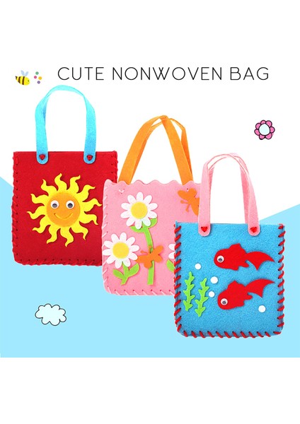 E Stili Diy Craft Dikiş Keçeleri Çanta Kiti Şeker Hediye Çantaları Çocuklar Kızlar Için Dikiş Oyuncakları Diy Koleksiyonu Çanta Çanta Sanat El Sanatları Eğitici (Yurt Dışından) fiyatları
