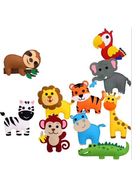 Bir Stil Woodland Hayvanlar El Sanatları Kiti Orman Yaratıkları Dıy Dikiş Çocuklar Yeni Başlayanlar Için Peluş Hayvanlar Keçe Eğitici Dikiş Seti Çocuklar Sanat Oyuncak (Yurt Dışından)