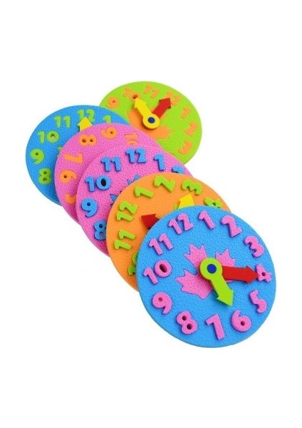 1 Adet Rastgele Renk Stili Öğretim Anaokulu Kılavuzu Dıy Eva Saat Erken Öğrenme Eğitim Bebek Çocuk Oyuncakları Montessori Öğretim Yardımcıları Matematik Oyuncaklar Küçük Oyun (Yurt Dışından)