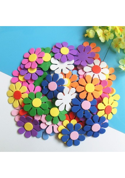 50 Adet Yıldız Tarzı Köpük Çiçekler Kelebekler Yıldızlar Scrapbooking Kendi Başına Yap Çıkartma Çeşitli Renkler Çocuk Odası Parti Dekoru Anaokulu Zanaat (Yurt Dışından)