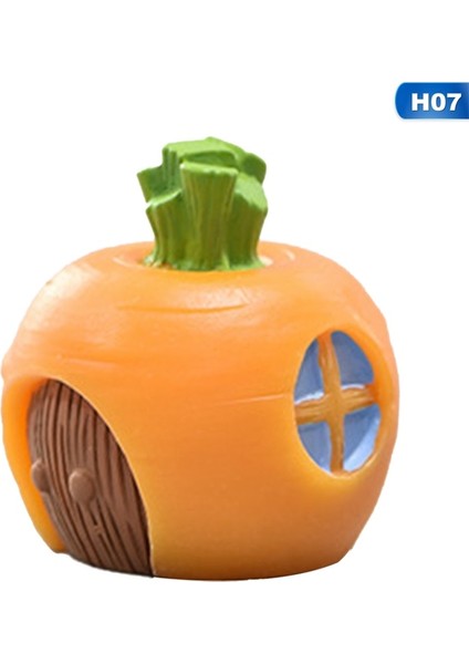 H07 Stili Mini Sevimli Reçine Tavşan Süsleme Aile Mikro Peyzaj Süsleme Tavşan Havuç Minyatür Heykeli Bahçe Bonsai Dekorasyon Oyuncak (Yurt Dışından)