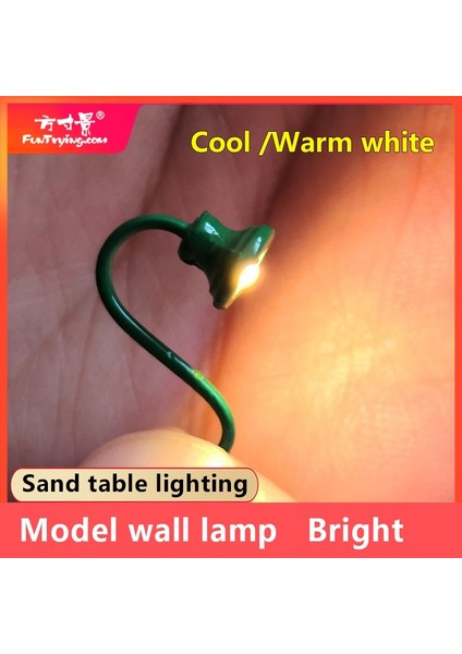 Soğuk Beyaz Stil Ho Ölçekli Klasik Duvara Monte Gooseneck Lampsstreet Lamp Model Yapımı Demiryolu Parkı Lampstrainrailroad Düzeni (Yurt Dışından) modelleri