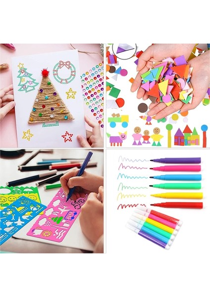 1 Stil Ayarla Sanat ve El Sanatları Malzemeleri Yeni Yürümeye Başlayan Çocuklar Için Hazırlama Kolaj Dıy Sanat Seti Çeşitli Yaratıcı El Yapımı Oyuncaklar Kiti Montessori Hediyeleri (Yurt Dışından)