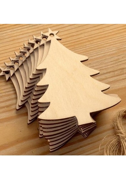 No.5 Tarzı Ahşap Noel Süslemeleri Dıy Craft Oyuncaklar Hediyeler (Yurt Dışından)
