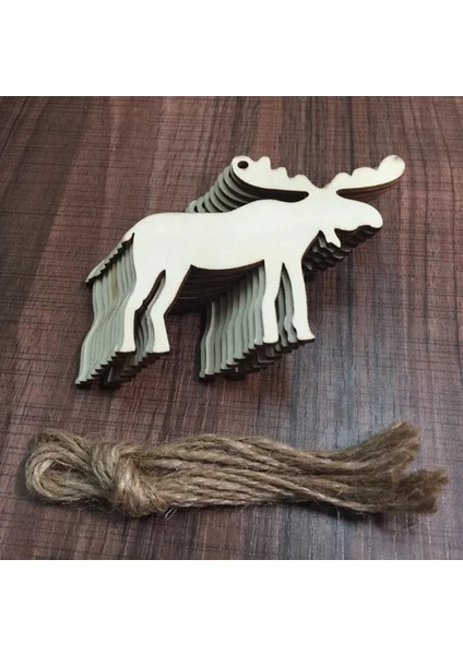 No.5 Tarzı Ahşap Noel Süslemeleri Dıy Craft Oyuncaklar Hediyeler (Yurt Dışından)