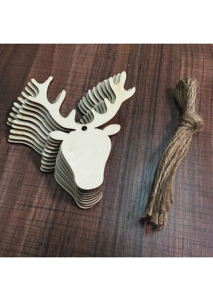No.5 Tarzı Ahşap Noel Süslemeleri Dıy Craft Oyuncaklar Hediyeler (Yurt Dışından)