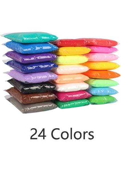 24 Renk Stili 36 Colorsset Süper Hafif Yumuşak Kil Antistres Hamuru Malzemeleri Kum Fidget Sakız Polimer Kil Çocuklar Için Dıy Eğitici Oyuncaklar (Yurt Dışından)