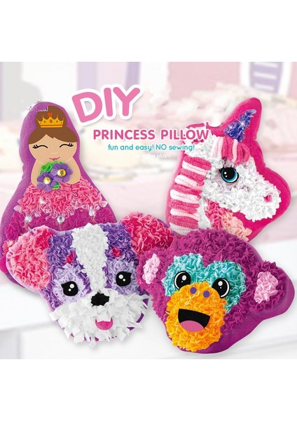 Kirpi Yastık Tarzı Dıy Malzeme Paketi Çocuklar Sanat ve El Sanatları Çocuk Yastık Yapma Peluş Oyuncaklar El Yapımı Unicorn Peluş Ebeveyn-Çocuk Interaktif Oyuncaklar (Yurt Dışından)