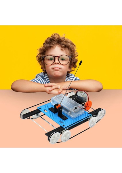 No.5 Tarzı Dıy Bilim Deney Model Kiti Elektrikli Tank Malzemeleri Yaratıcı Eğitici Oyuncaklar Projeleri Öğretim Ekipmanları Birleştirin (Yurt Dışından)
