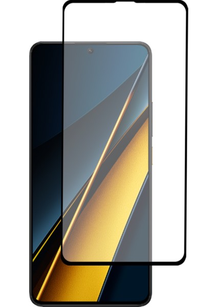 Xiaomi Poco X6 Tam Kaplayan Temperli Ekran Koruyucu Cam